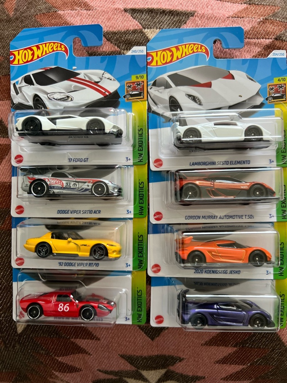 Hot Wheels Exotics Bundle 8x Cars! 🧡